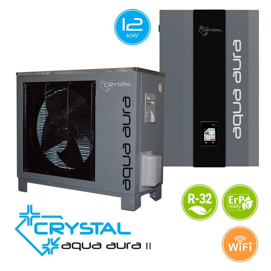 Инверторна термопомпа въздух-вода Crystal Aqua Aura II 12S, 12 kW — 1