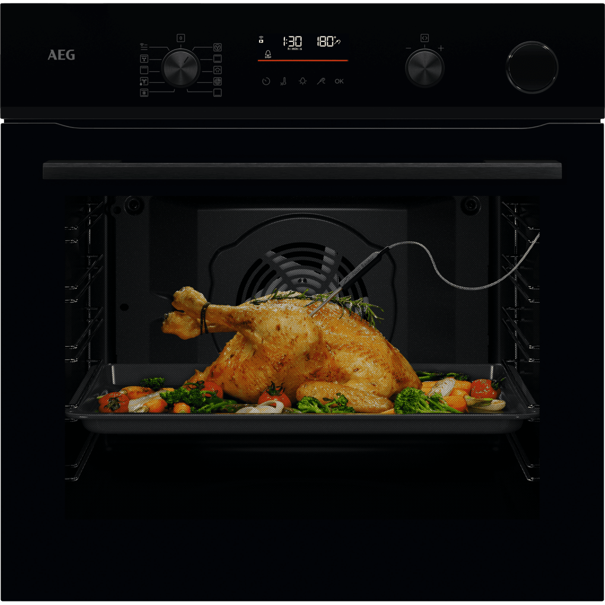 Фурна SteamCrisp с пиролитично почистване AEG NBR6P531SB — 1