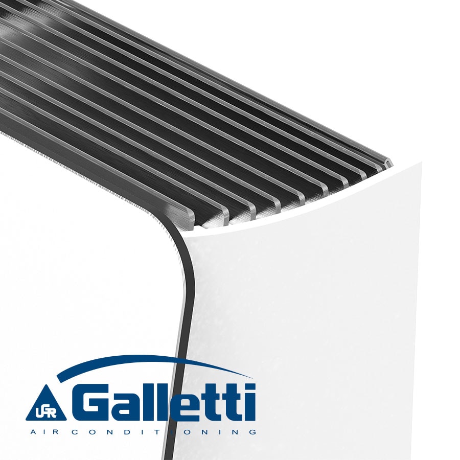 Вентилаторен конвектор Galletti AU 10 WIL + управление EVO-D, БЯЛ — 7
