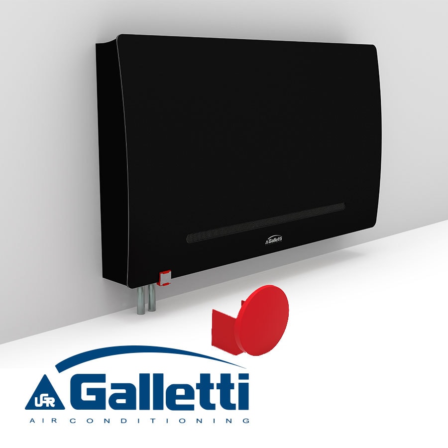 Вентилаторен конвектор Galletti AU 30 KIL + управление EVO-D, ЧЕРЕН — 6