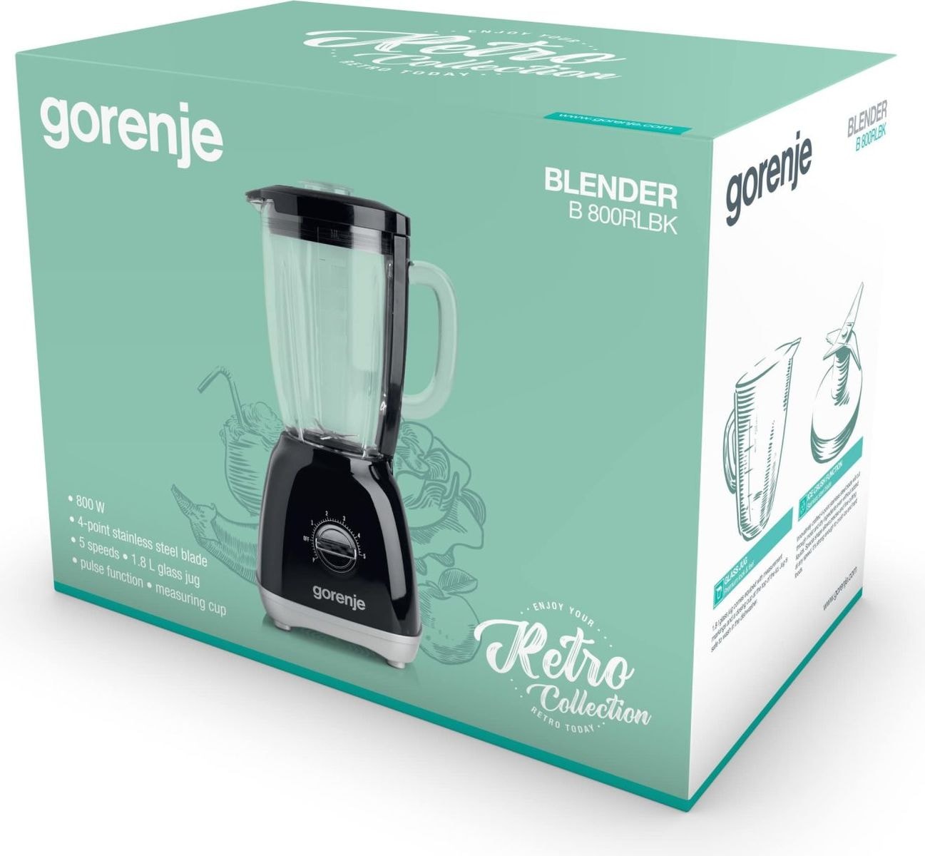 Блендер Gorenje B800RLBK — 4