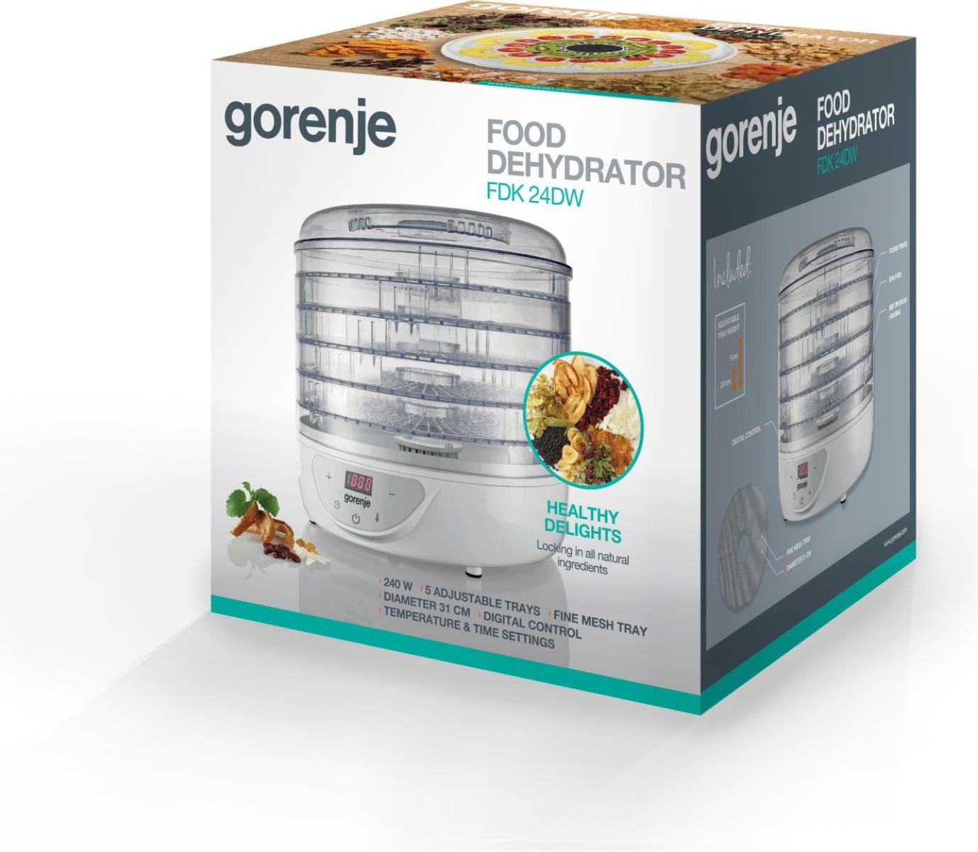 Уред за сушене на храна Gorenje FDK24DW — 4