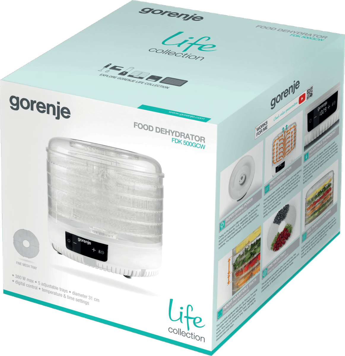 Уред за сушене на храна Gorenje FDK500GCW — 5