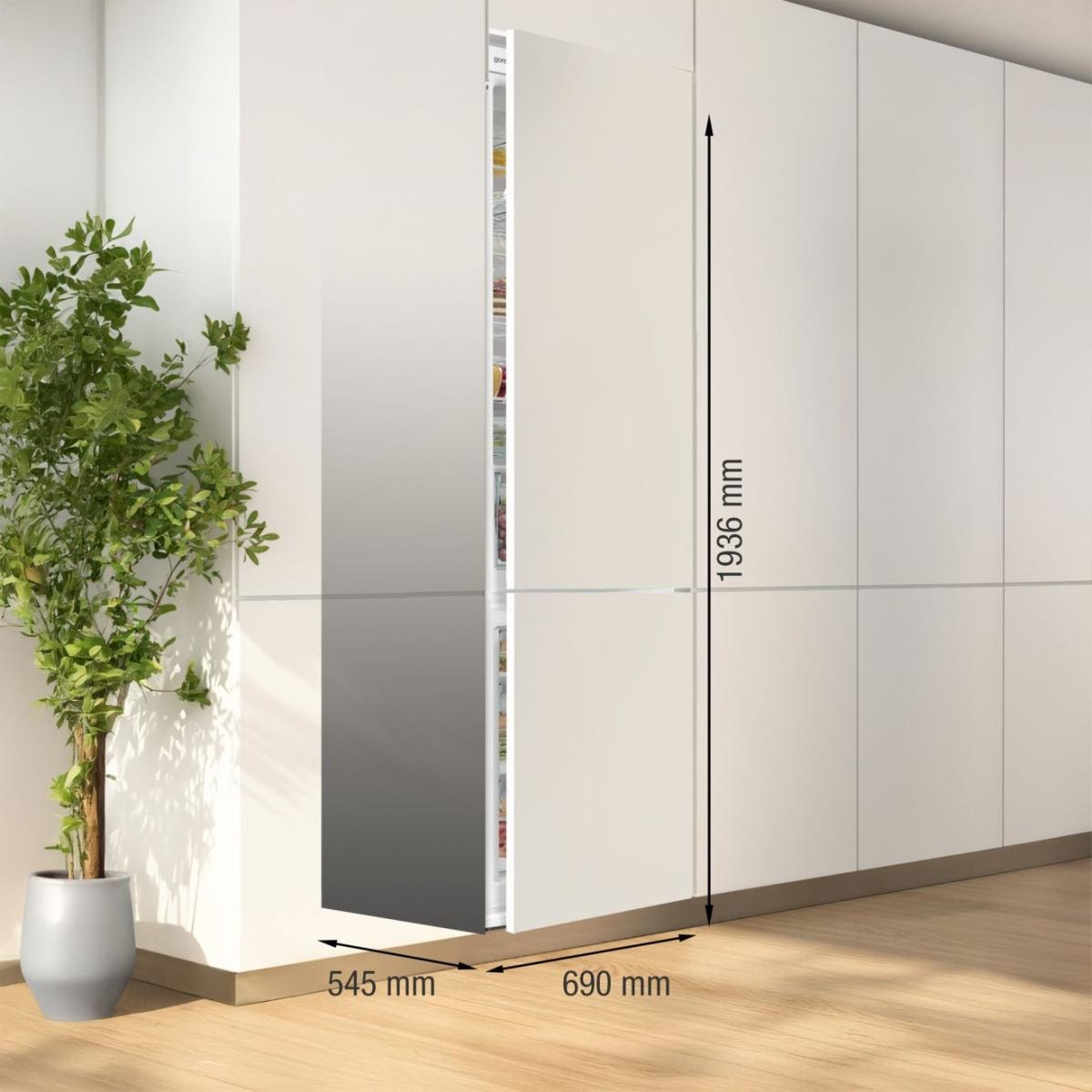 Хладилник за вграждане Gorenje NRKI619D61WFE — 2