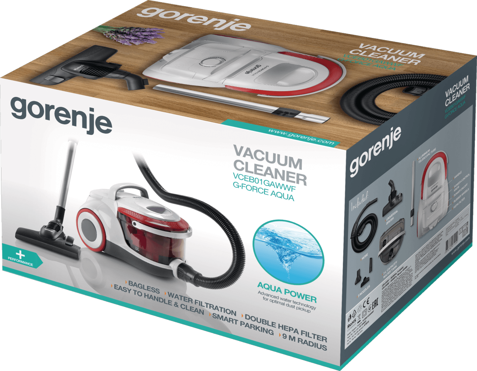 Прахосмукачка Gorenje VCEB01GAWWF — 5
