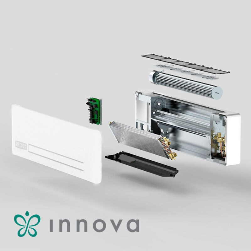 Високостенен вентилаторен конвектор Innova Filomuro Slim Fit SW 600 с безжично IR дистанционно, десен — 8