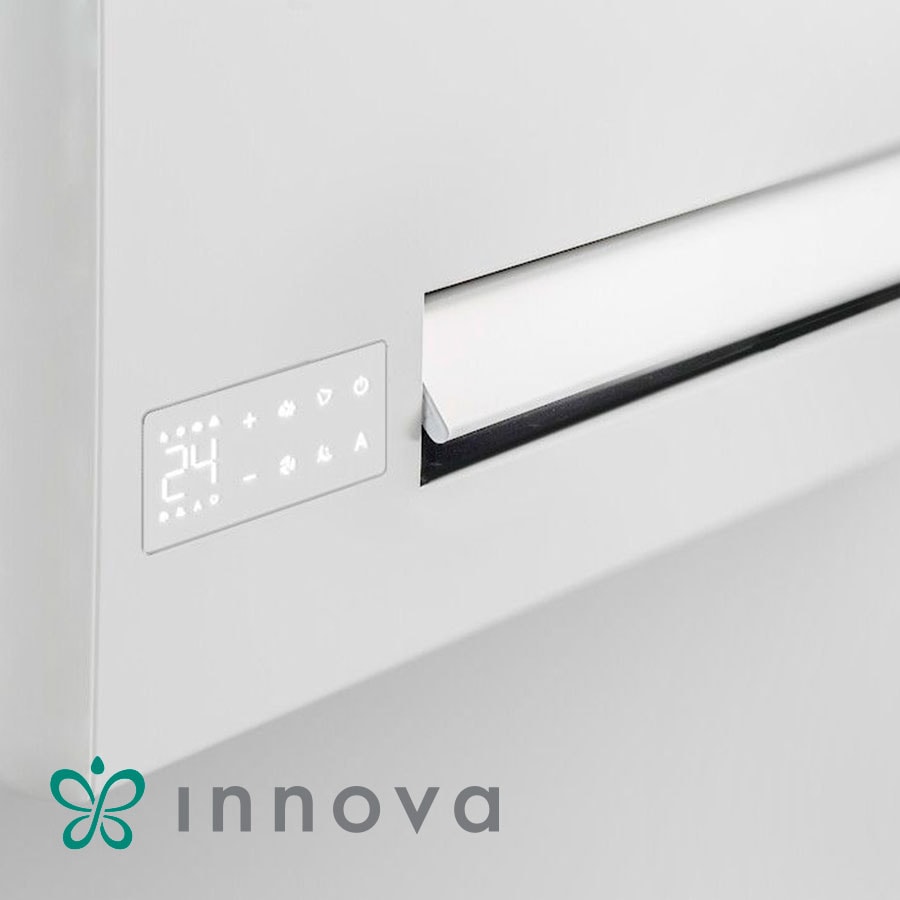 Високостенен вентилаторен конвектор с увеличена мощност Innova Filomuro Slim Fit SW XL 800 с безжично IR дистанционно, десен — 2