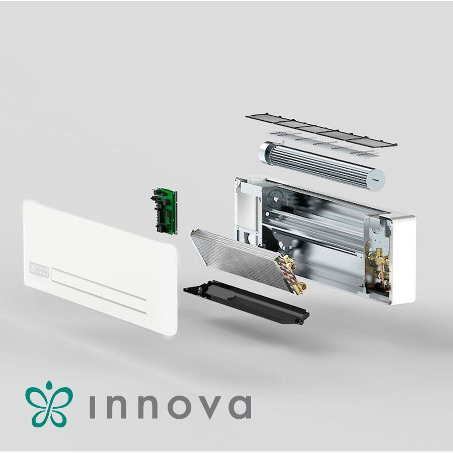 Високостенен вентилаторен конвектор с увеличена мощност Innova Filomuro Slim Fit SW XL 800 с безжично IR дистанционно, десен — 5