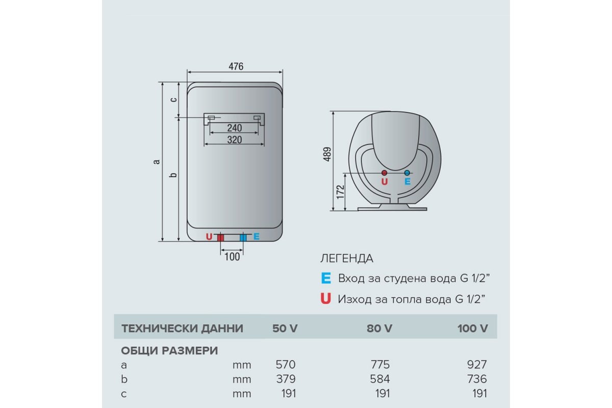 Вертикален Бойлер Ariston 1.8K – Изображение 6