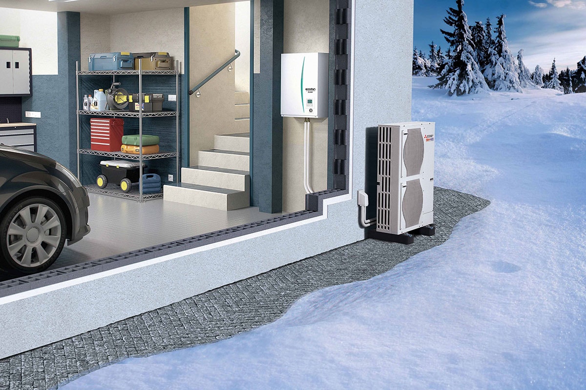 Термопомпа Въздух-Вода Mitsubishi Electric Ecodan ERSE-YM9ED/PUHZ-SHW230YKA – Изображение 4