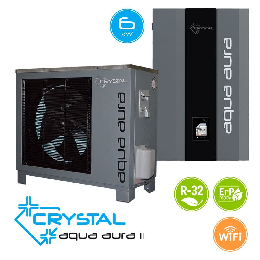 Инверторна термопомпа въздух-вода Crystal Aqua Aura II 6S, 6 kW — 1
