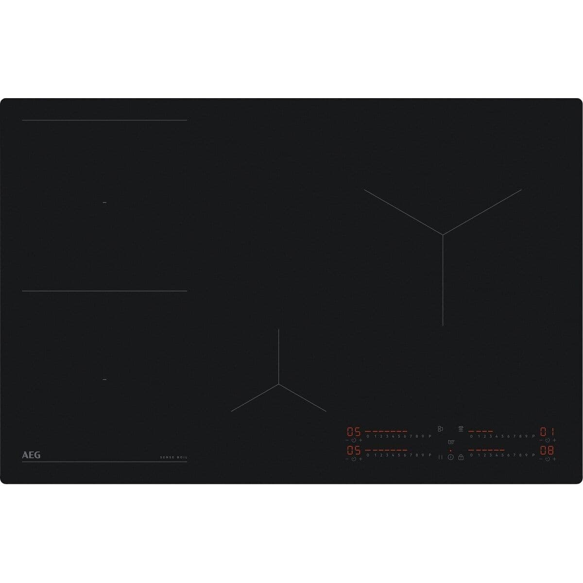 Индукционен плот SenseBoil SaphirMatt® 80 cm AEG TI84IB10IT — 1