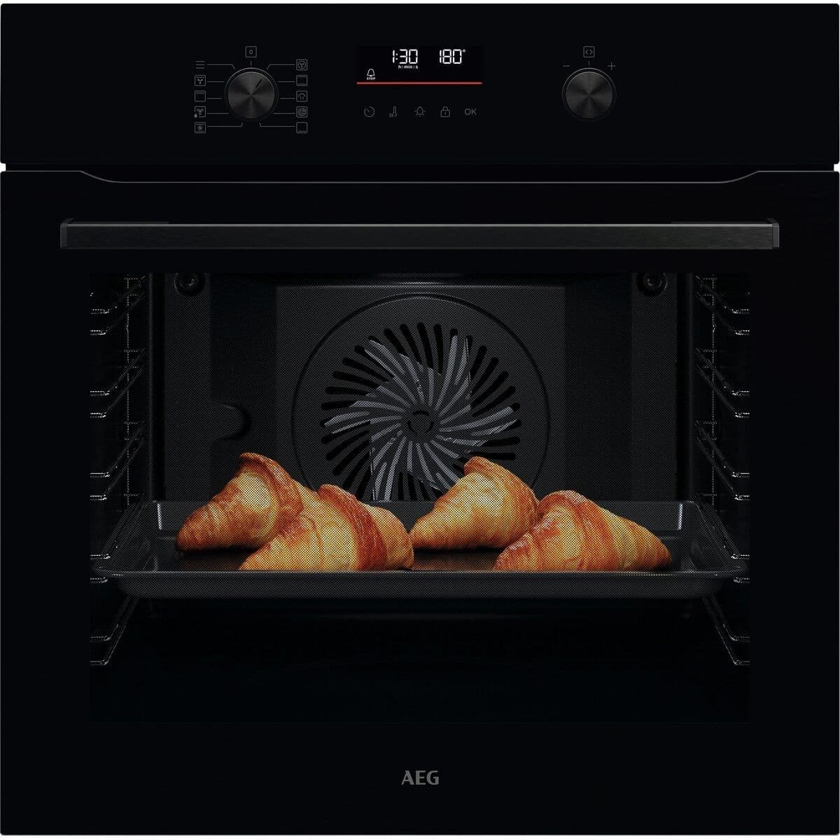 Фурна SurroundCook with SteamBake с пиролитично почистване AEG NBA5P43AK — 1