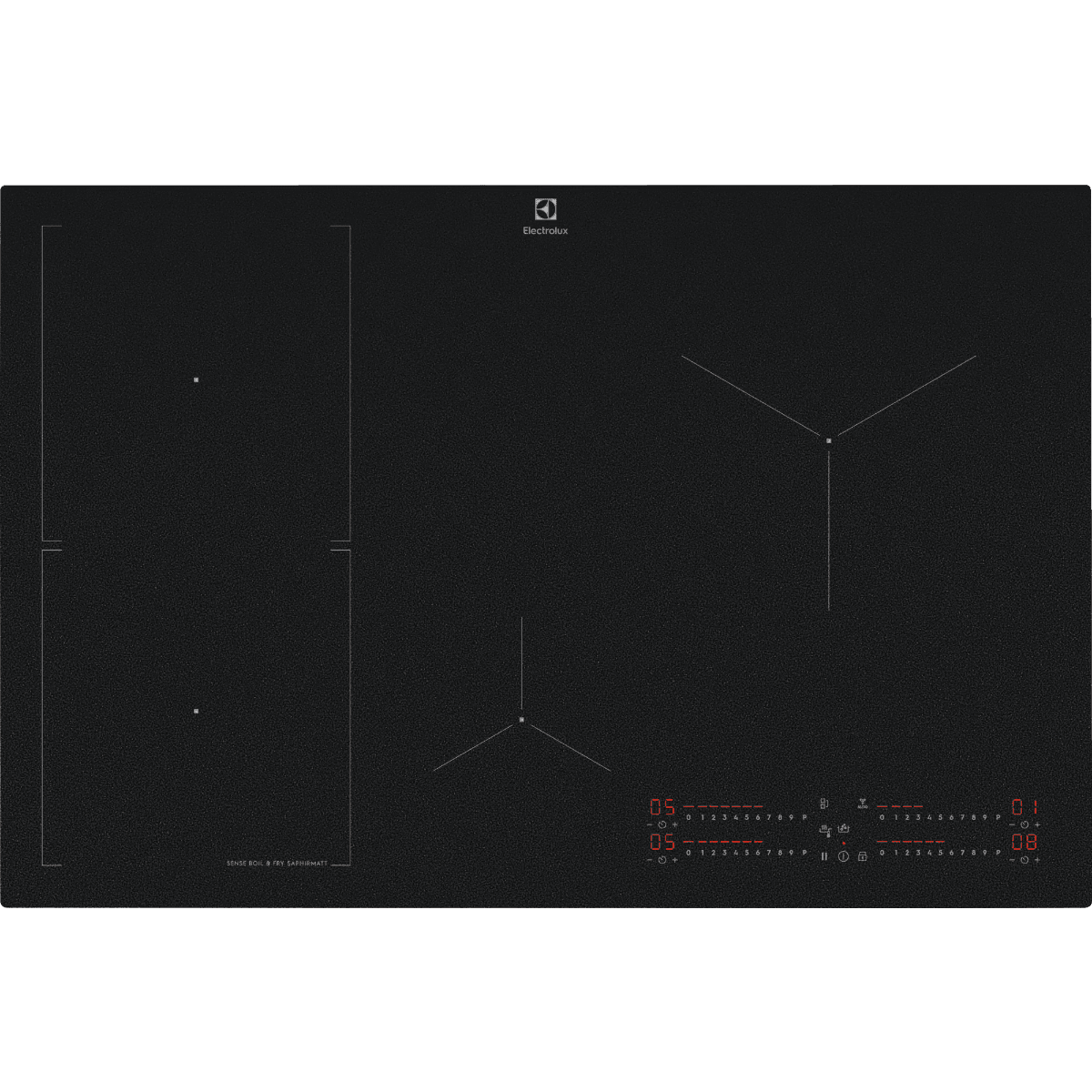 SAPHIRMATT индукционен плот SenseBoil+Fry за вграждане Electrolux EIS87453IZ — 1