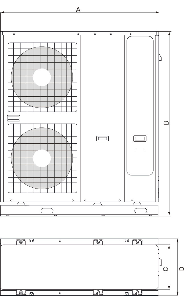 Термопомпа въздух-вода, моноблок Crystal OPAL CLM-16AP, 16 kW, монофазна — описание 11