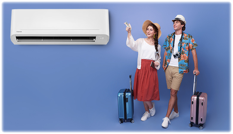 Toshiba Essento: Режим „Ваканция“ – поддържане на 8 ºС